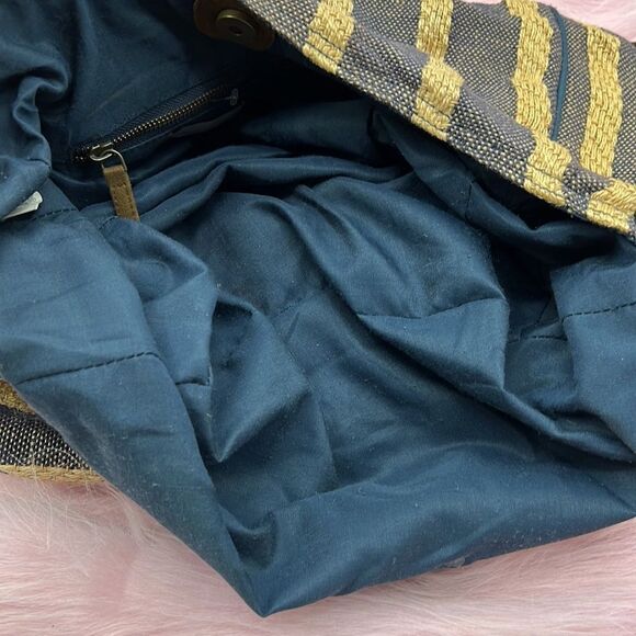 O’Neill burlap jute summer beach shoulder crossbody bag - Picture 6 of 8